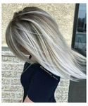 Холодный блонд цвет волос фото с мелированием