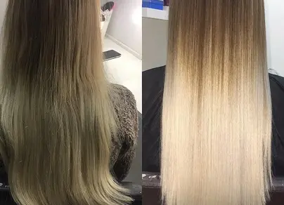 Холодное восстановление волос фото до и после