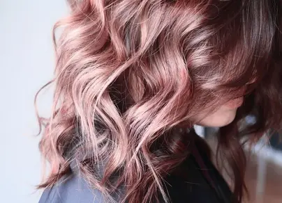 Цвет волос с розовым оттенком фото
