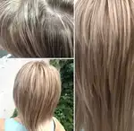 Тонирование мелированных волос фото