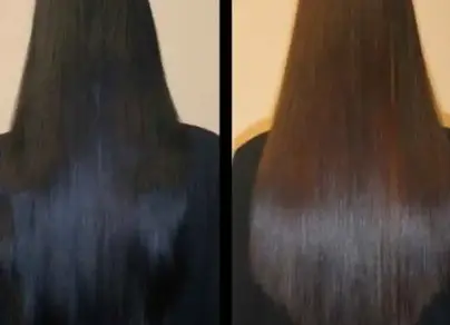 Черный волос после смывки фото