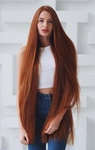 Длинные рыжие волосы фото