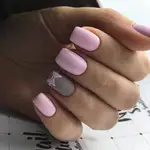 Розовый длинных ногтях фото