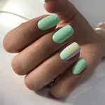 Дизайн ногтей мятного цвета фото