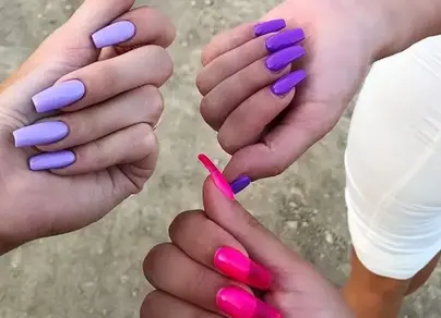 Фото ногтей разными цветами