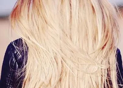 Фото волос сзади блонд