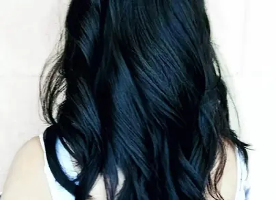 Черный цвет волос фото девушек
